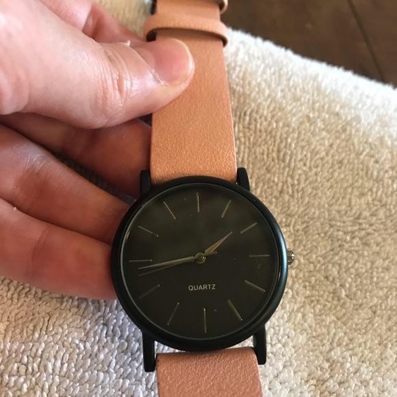 Dusty Rose Black Quartz Watch - Picture 3 of 10
